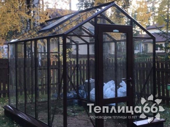 Теплица botanik mini, ширина 2,1 метра под стекло